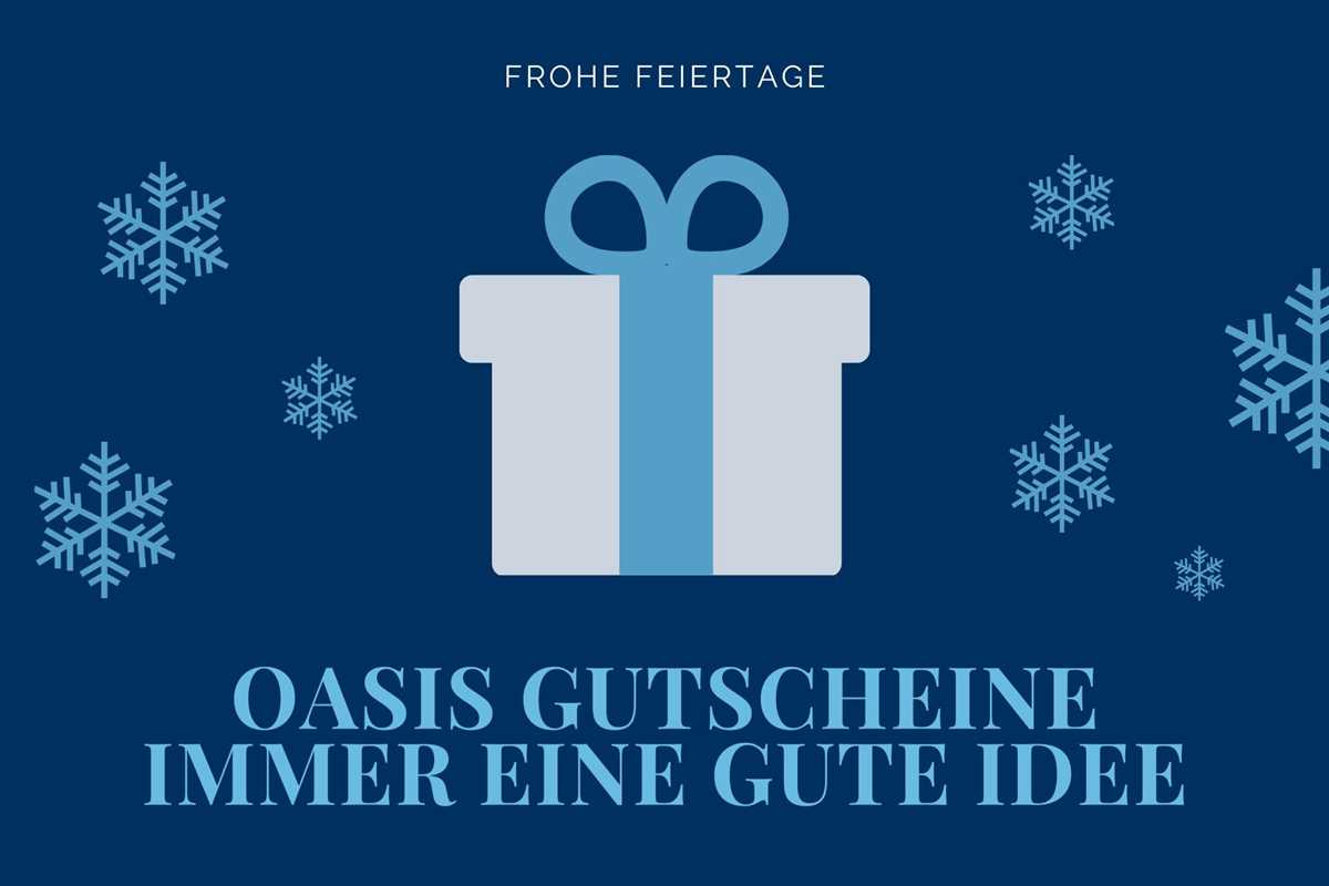 Oasis Weihnachtsgutschein